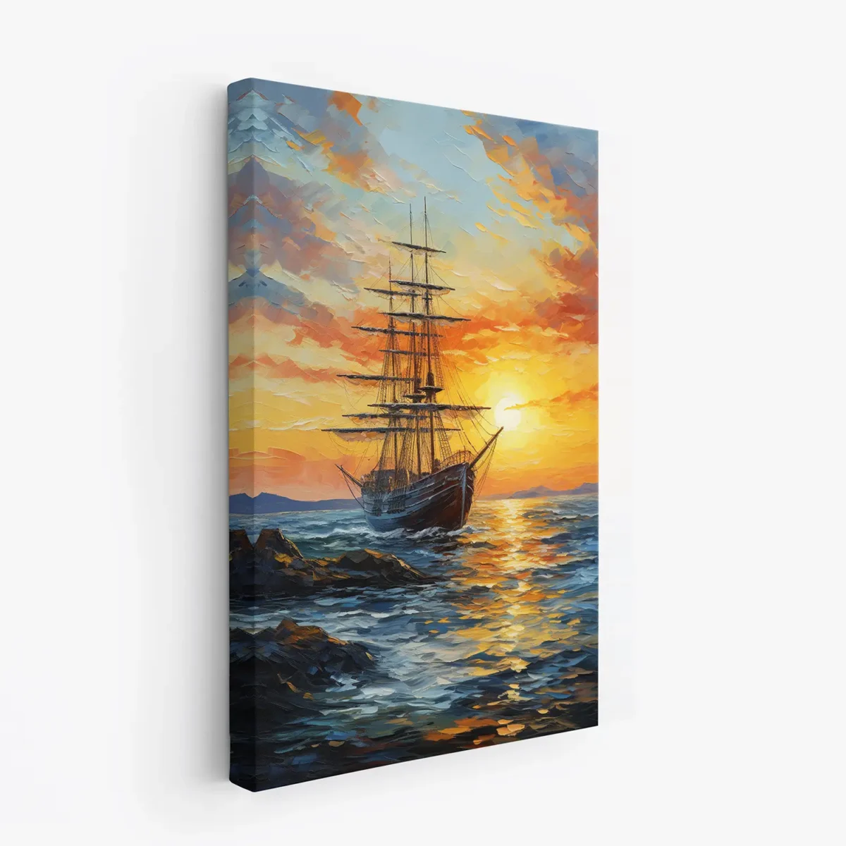 tablou-panza-canvas-60x100cm Tablou corabie 2 - imagine 1